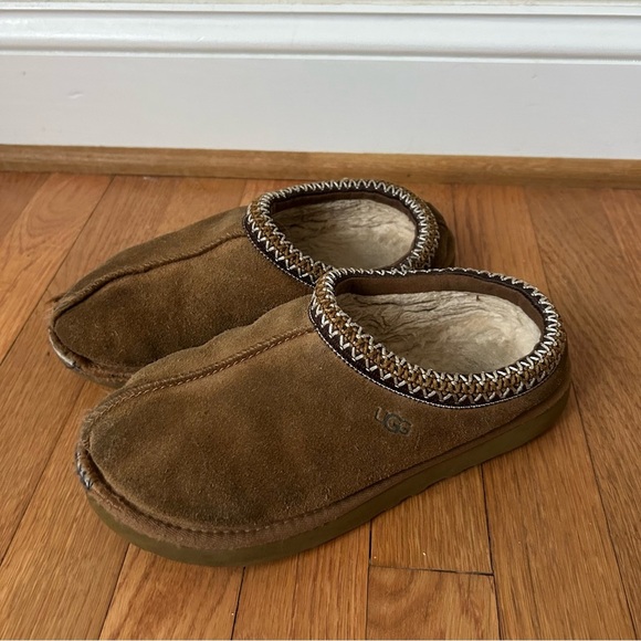 Ugg Australia Tasman Chestnut Brown Tan Slide On Slippers Women’s Size 7 - Picture 1 of 6